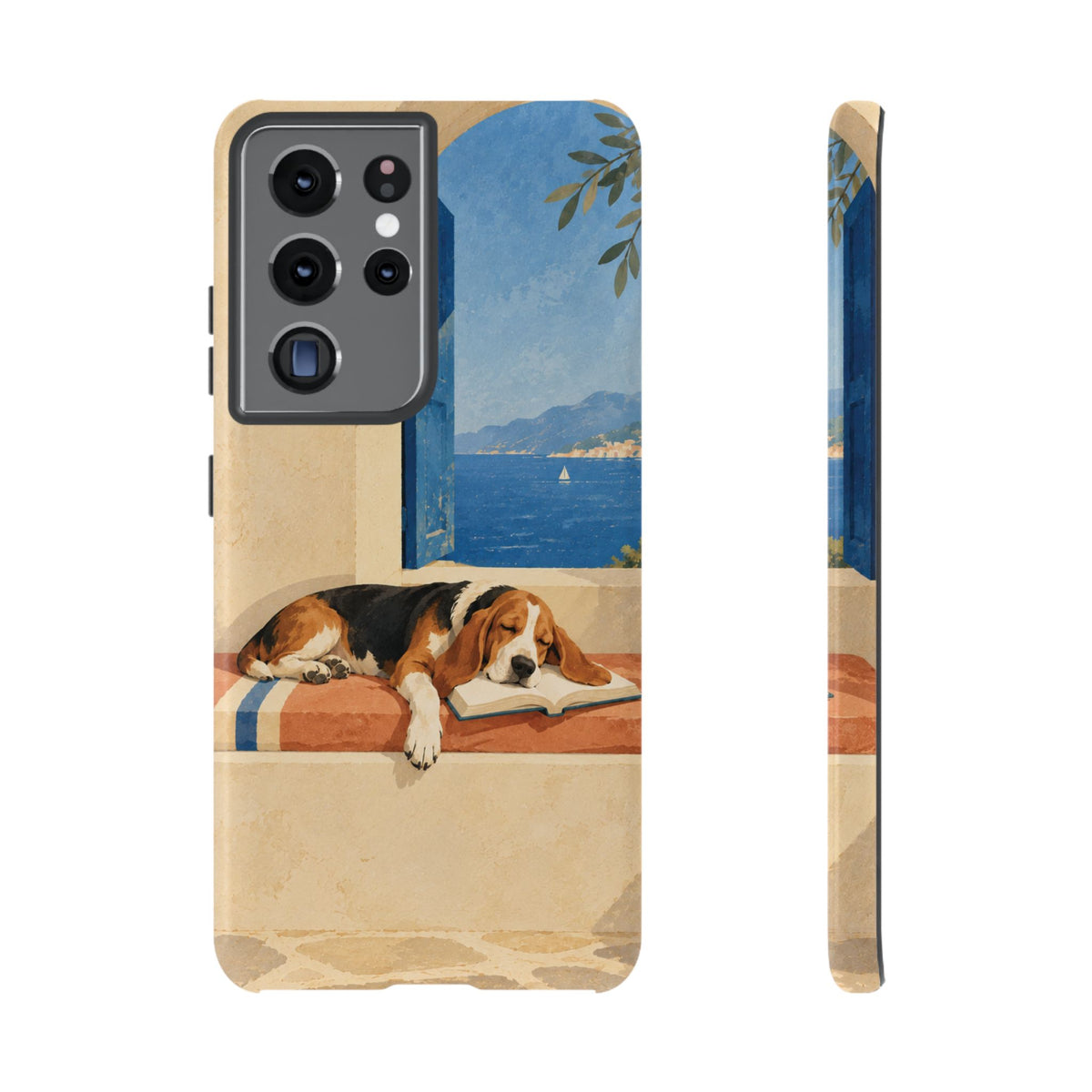 Basset Hound Unfinished Chapter Phone Case - Multicolor Phone Case - Samsung Galaxy S21 Ultra / Glossy