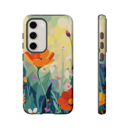 Pop Art Style Wildflower Design Phone Case - Multicolor Phone Case - Samsung Galaxy S23 / Glossy