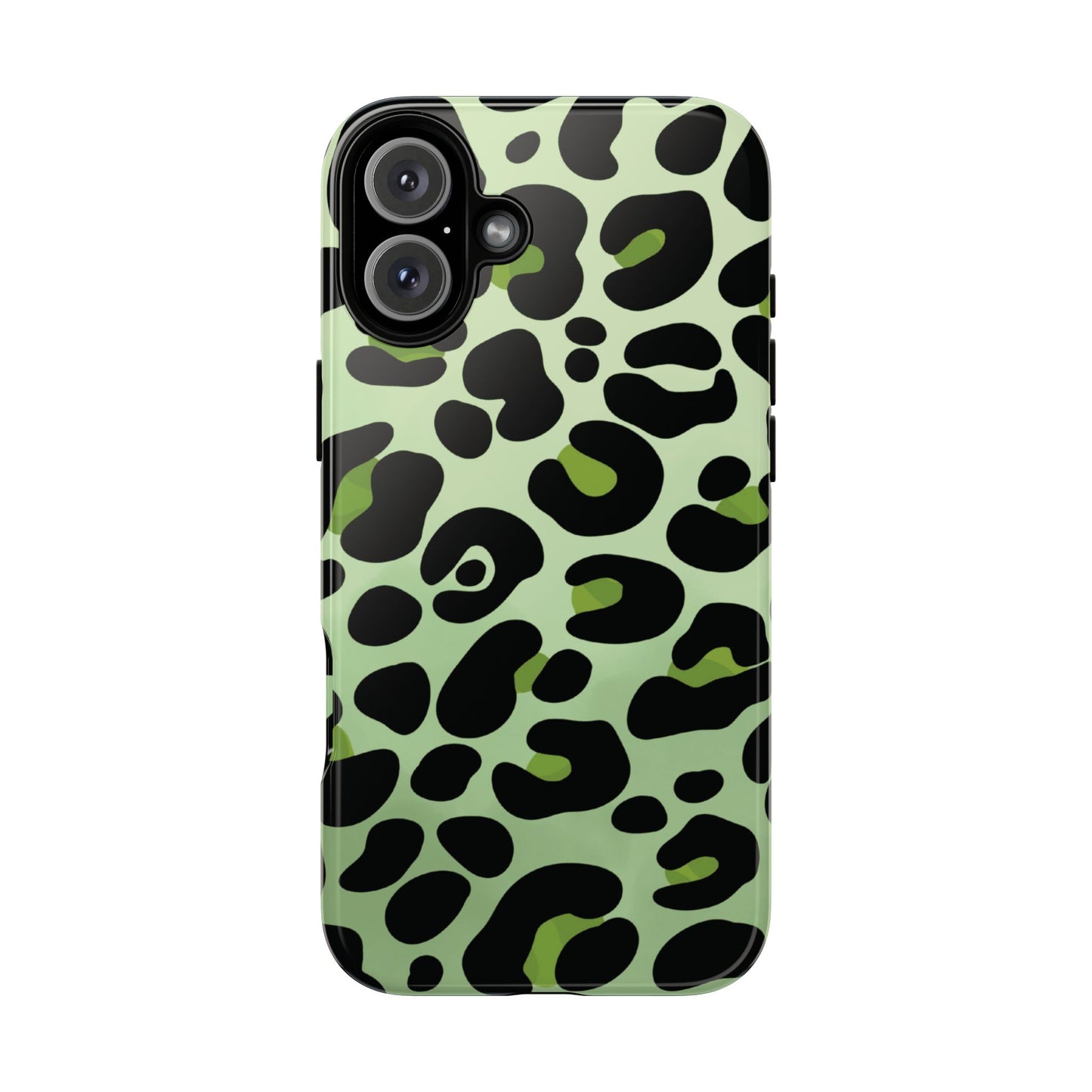 Chic Sage Leopard Print Phone Case