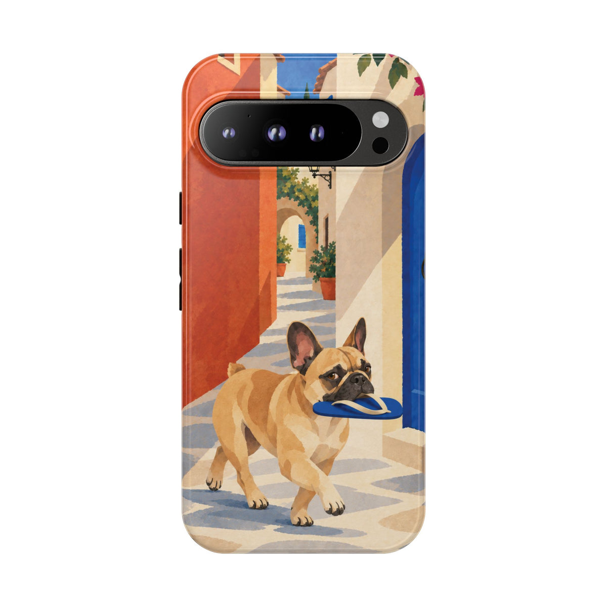 French Bulldog Quiet Lane Phone Case - Multicolor Phone Case - Google Pixel 9 Pro XL / Glossy