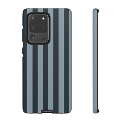 Dark Blue Stripe Pattern Phone Case - Blue Phone Case - Samsung Galaxy S20 Ultra / Glossy