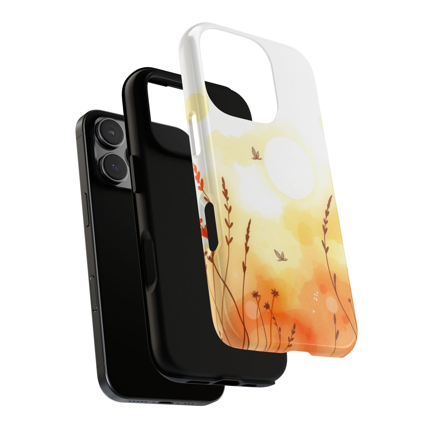 Boho Chic Watercolour Wildflower Pattern Phone Case