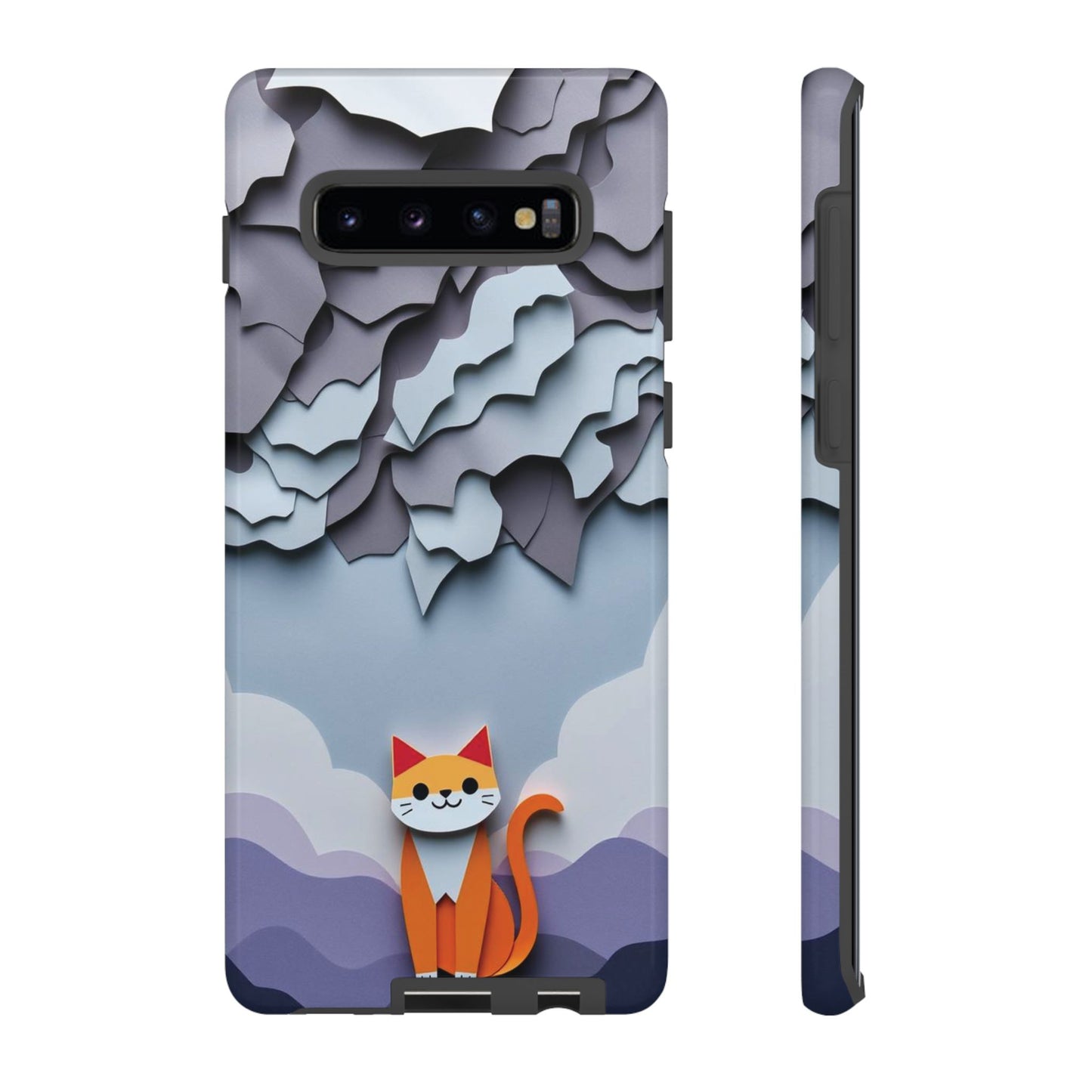 Papier-mâché Cat Design Phone Case