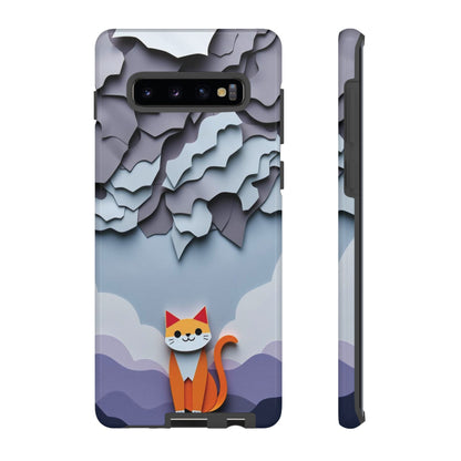 Papier-mâché Cat Design Phone Case