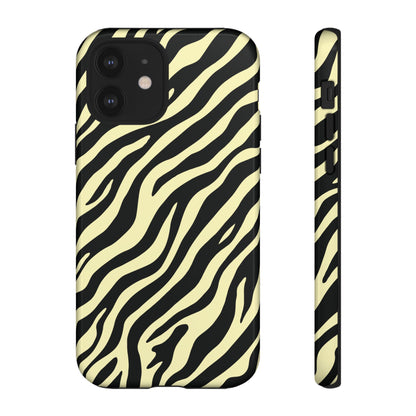 Stylish Neutral Zebra Print Phone Case