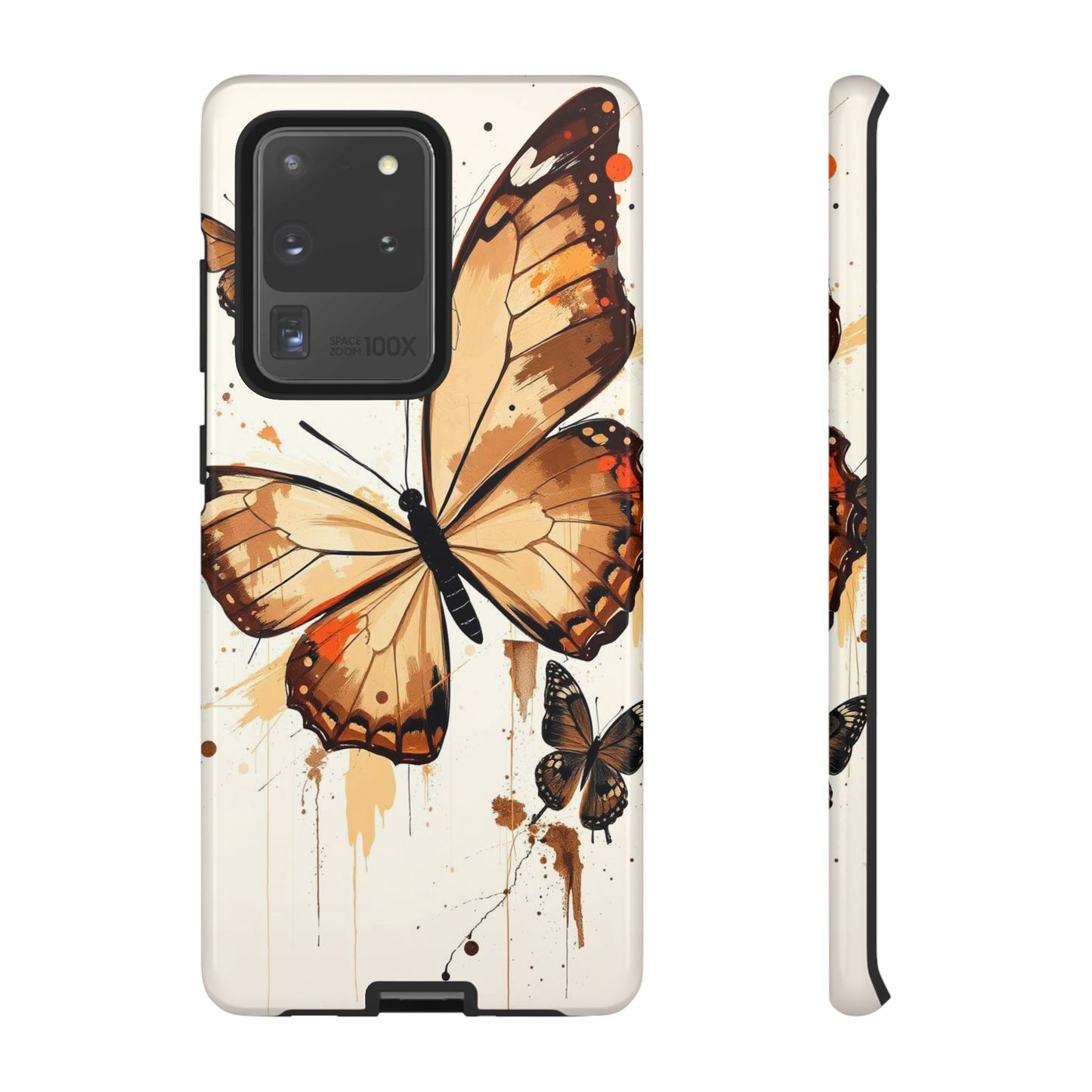 Samsung Galaxy S20 Ultra / Glossy Phone Case - Acrylic Style Butterflies Design Phone Case