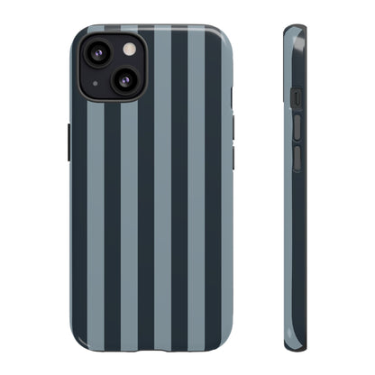 iPhone 13 / Glossy Phone Case - ’Dark Blue Stripe Pattern’ Phone Case