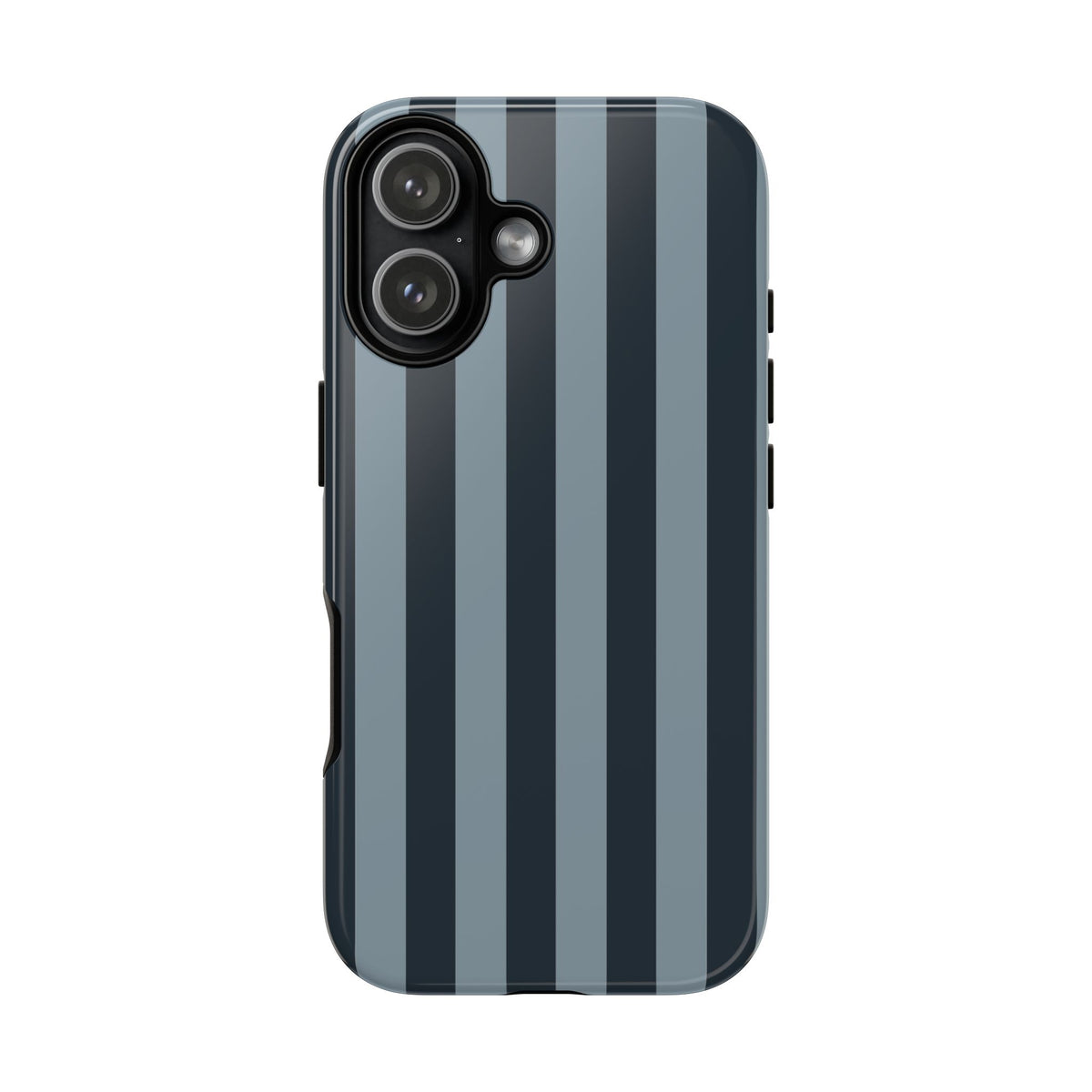 Dark Blue Stripe Pattern Phone Case - Blue Phone Case - iPhone 17 / Glossy