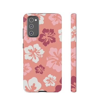 Samsung Galaxy S20 FE / Glossy Phone Case - ’Pink Hibiscus Retro Pattern #3’ Phone Case