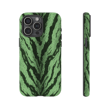 Sage Tiger Print Phone Case