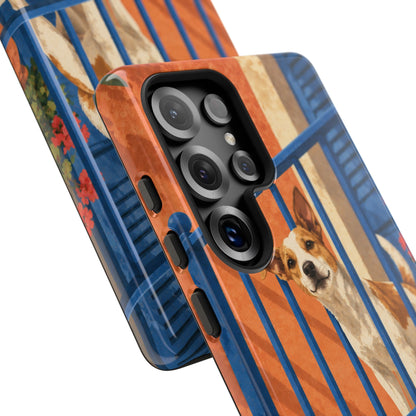 Jack Russell Terrier Balcony Busybody Phone Case - Multicolor Phone Case