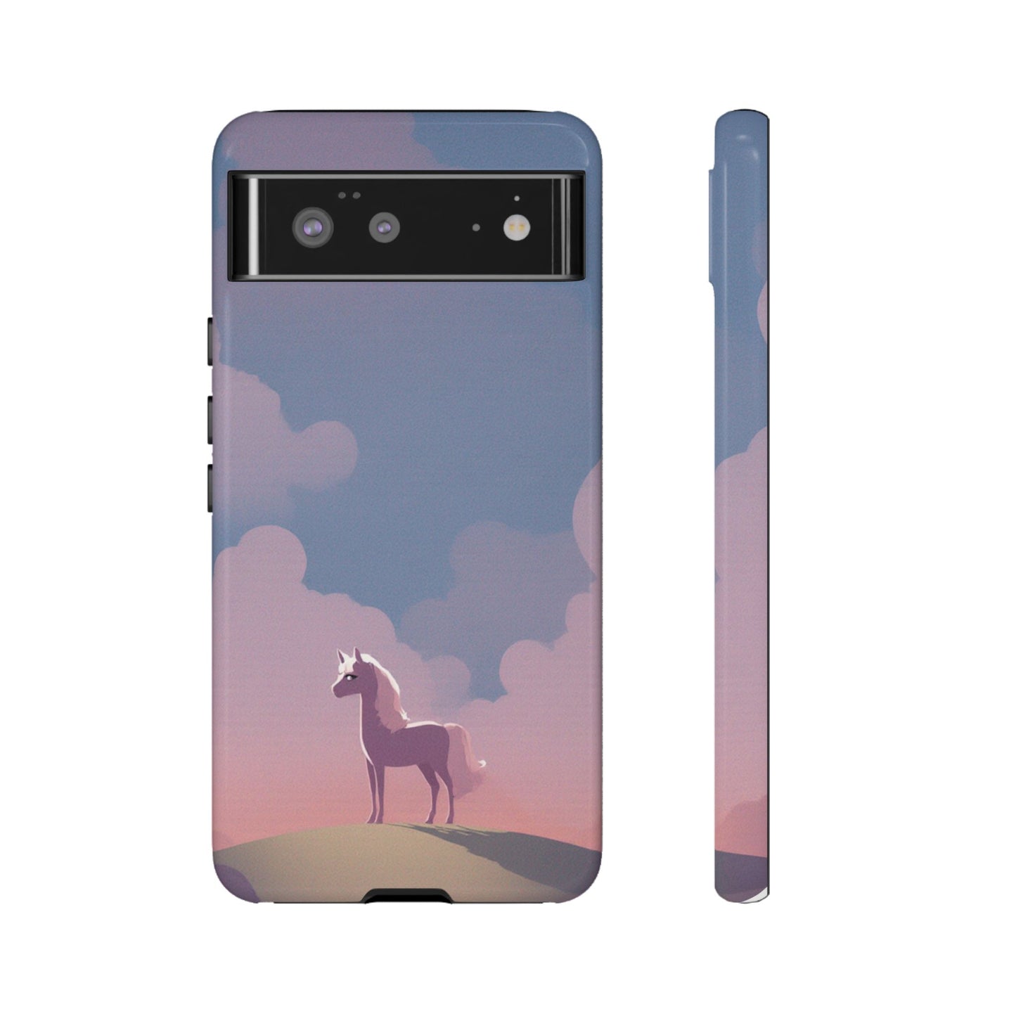 Google Pixel 6 / Glossy Phone Case - Pony & Cloud Design Phone Case