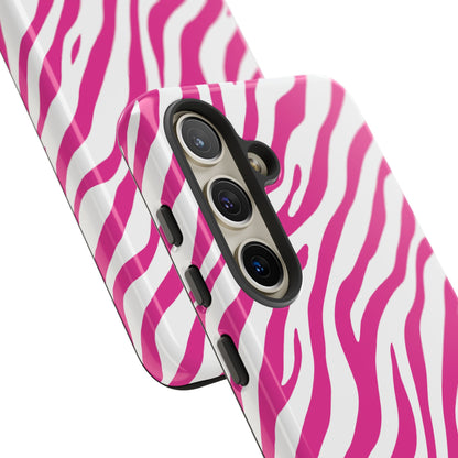 Stylish Hot Pink Zebra Print Phone Case