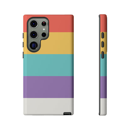 Pastel Rainbow Stripe Pattern Phone Case - Phone Case - Samsung Galaxy S23 Ultra / Glossy