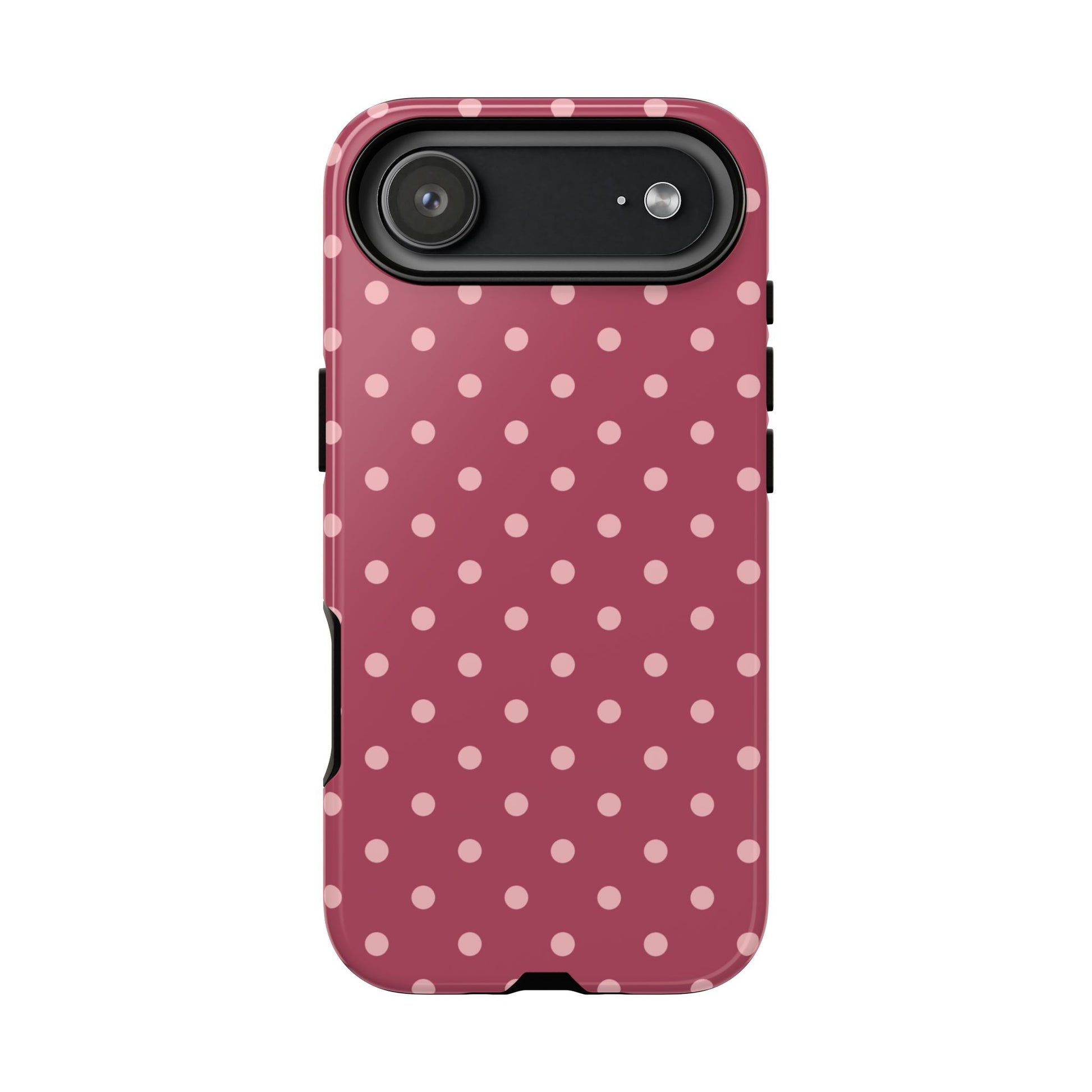 iPhone 17 Air / Glossy Phone Case - ’Pink Dot Pattern’ Phone Case