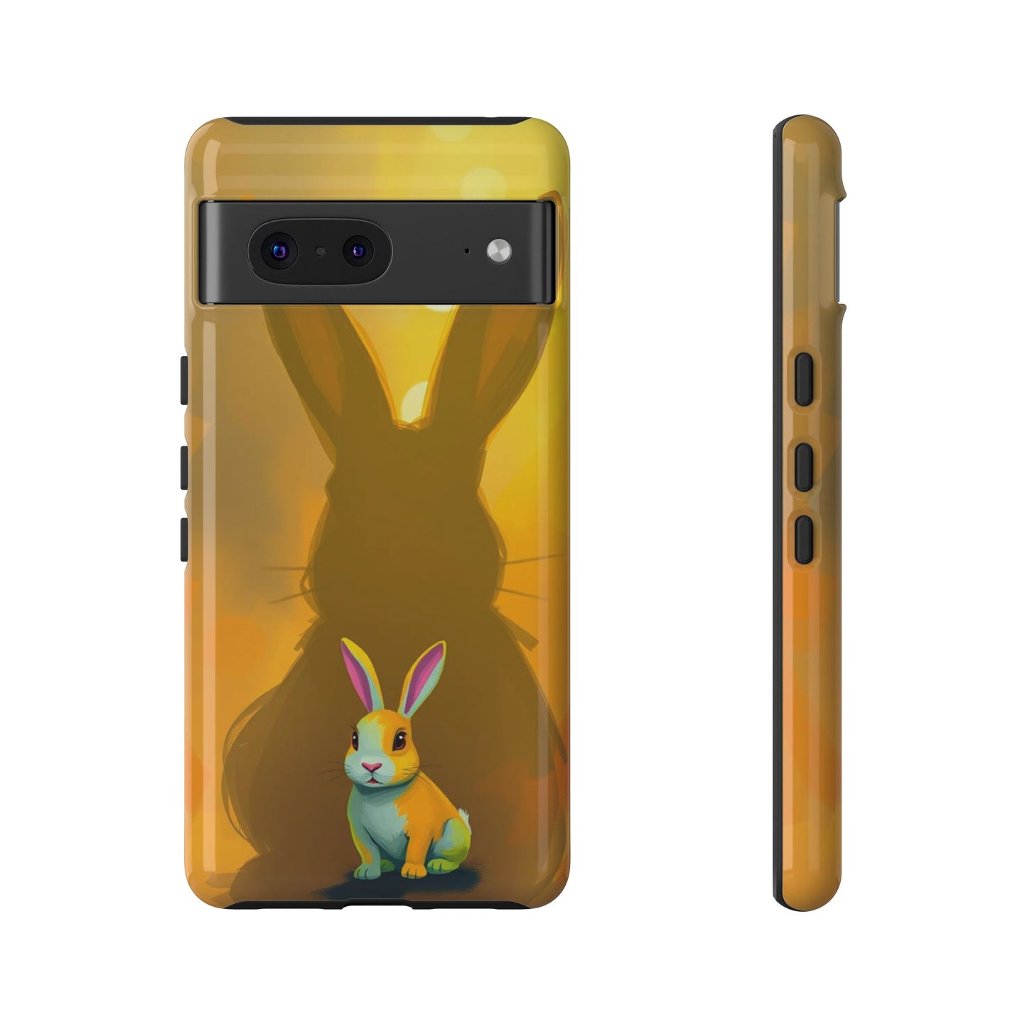 Google Pixel 7 / Glossy Phone Case - Shadow Rabbit Design Phone Case