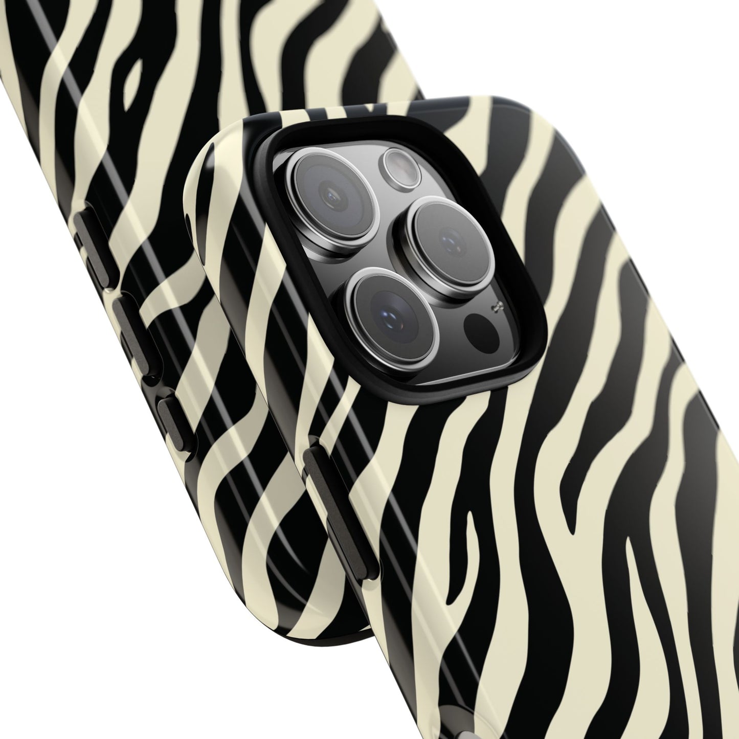 Chic Ivory Zebra Print Phone Case