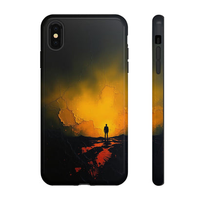 iPhone XS MAX / Glossy Phone Case - Acrylic Mysterious Figure Phone Case
