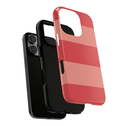 Pink Horizontal Stripe Pattern Phone Case - Pink Phone Case