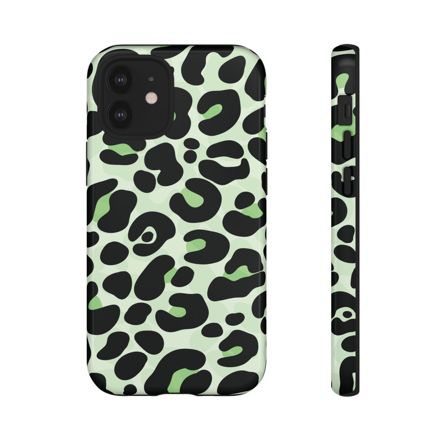 Chic Sage Leopard Print Phone Case