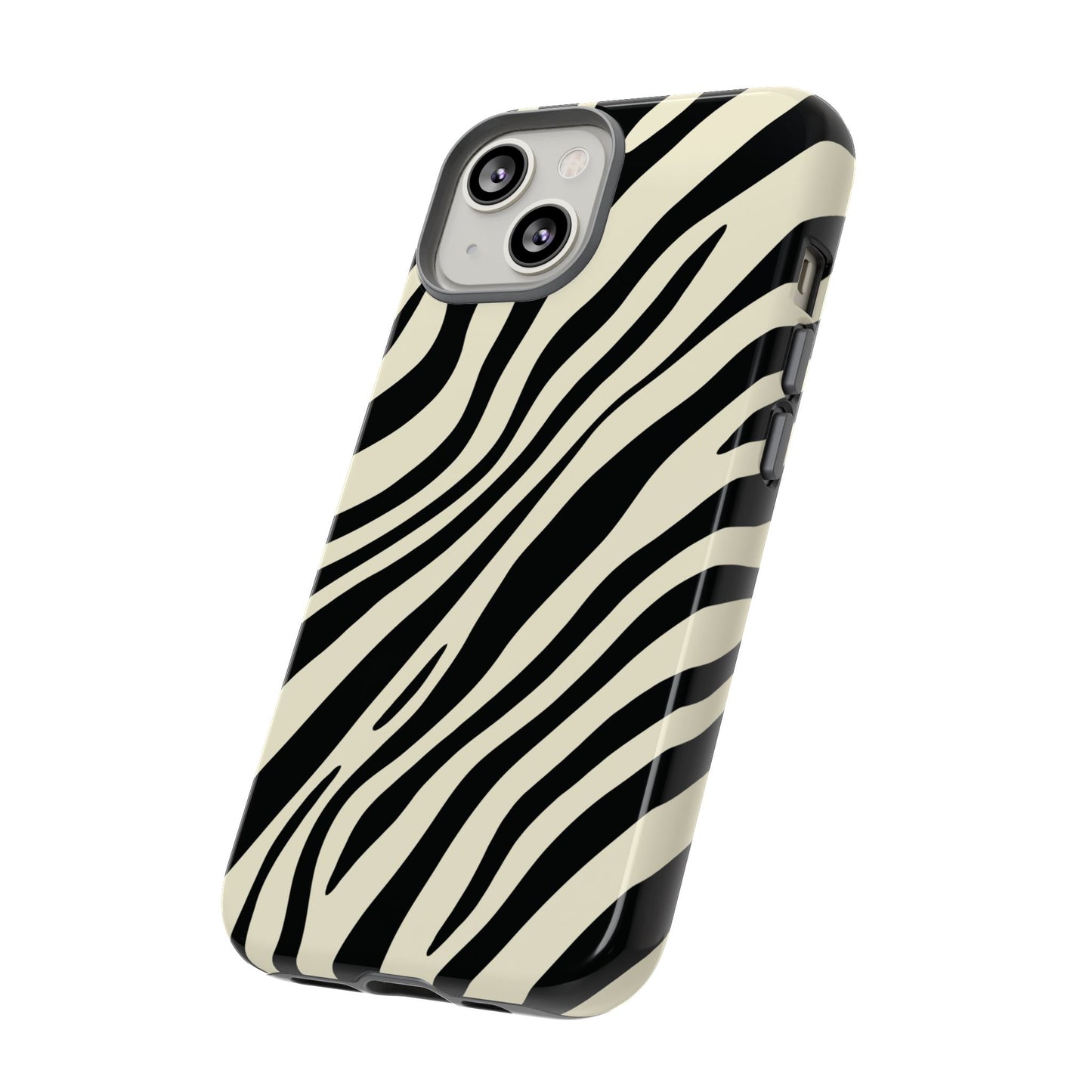 Modern Neutral Zebra Print Phone Case