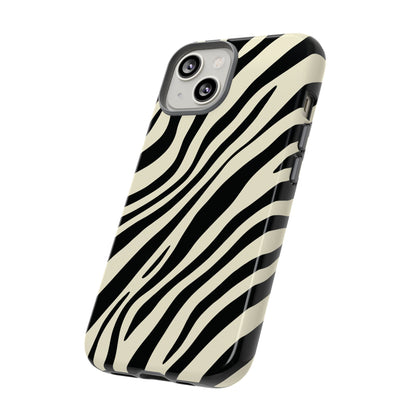 Modern Neutral Zebra Print Phone Case