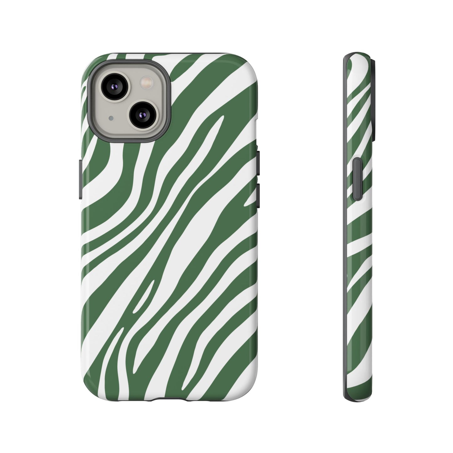 Modern Sage Zebra Print Phone Case