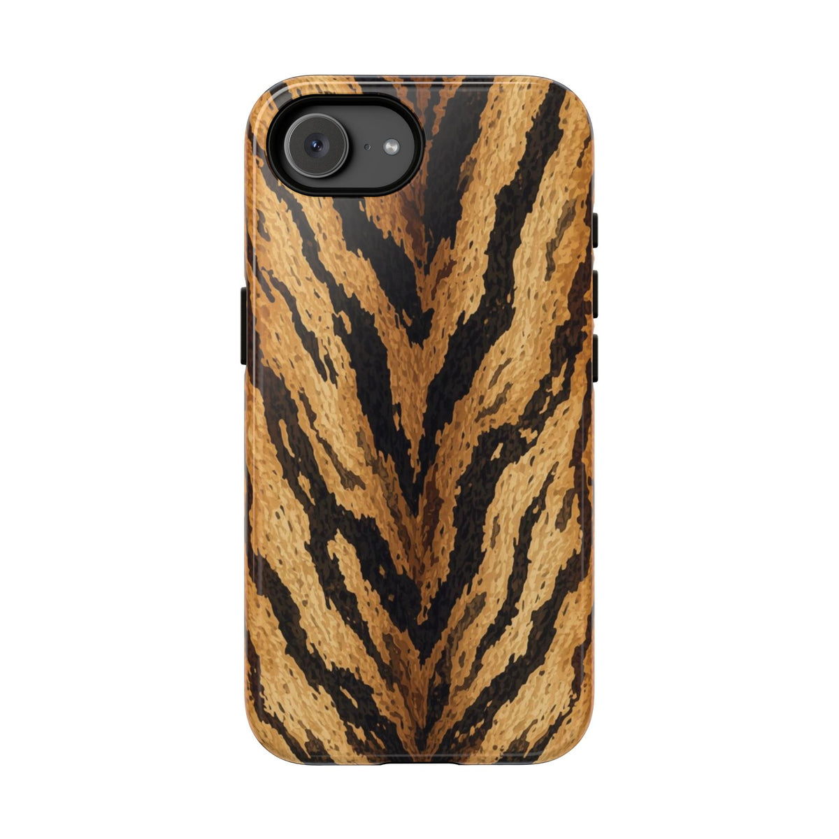 Amber Tiger Print Phone Case - Orange Phone Case - iPhone 17e / Glossy