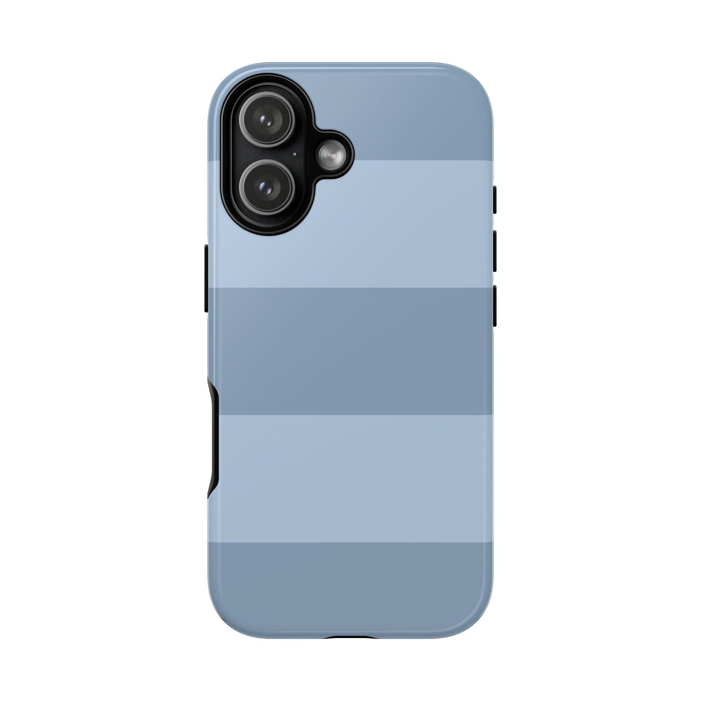 Light Blue Horizontal Stripe Pattern Phone Case - Blue Phone Case - iPhone 17 / Glossy