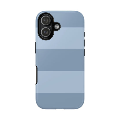 Light Blue Horizontal Stripe Pattern Phone Case - Blue Phone Case - iPhone 17 / Glossy