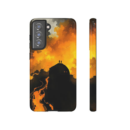 Samsung Galaxy S21 FE / Glossy Phone Case - Gothic Watercolour Scene Phone Case