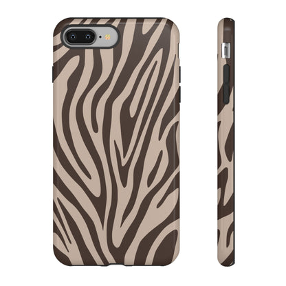 Boutique Mocha Tiger Print Phone Case