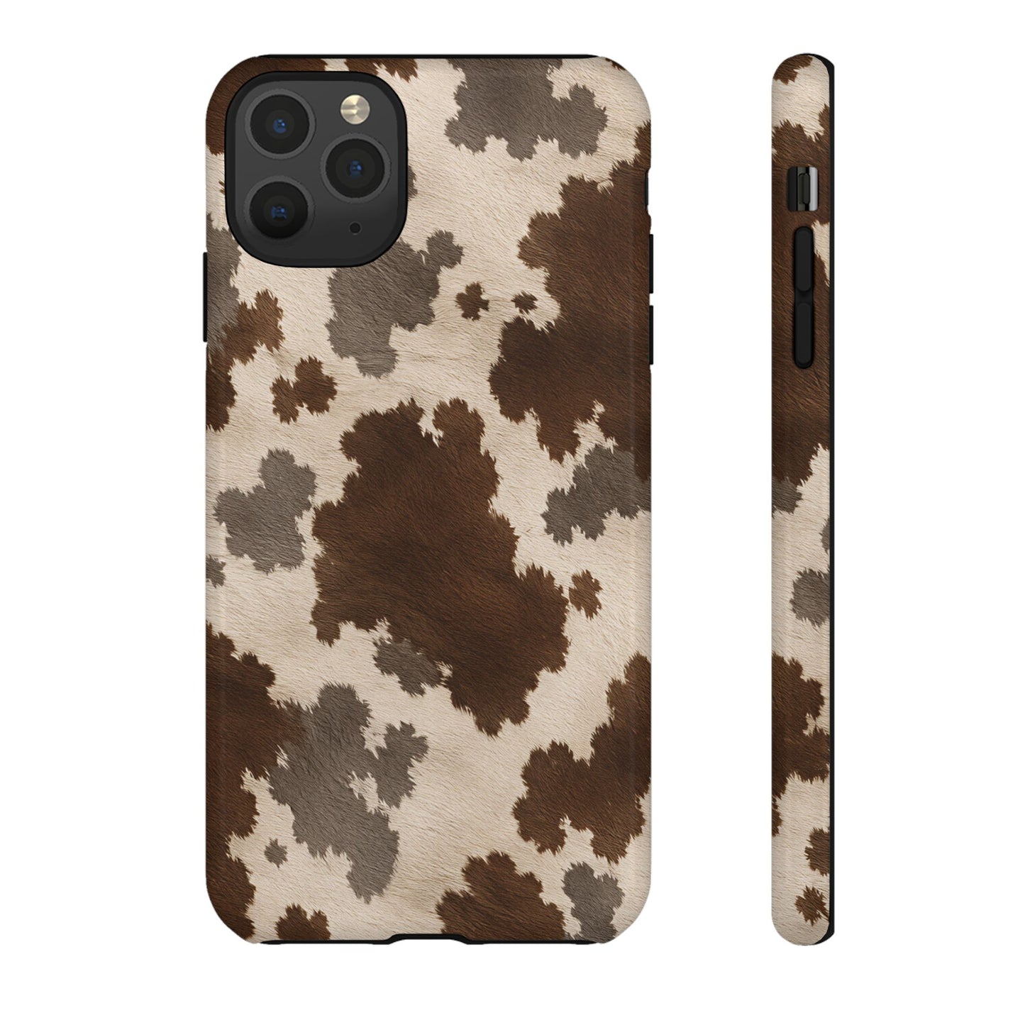 Stylish Mocha Cow Print Phone Case