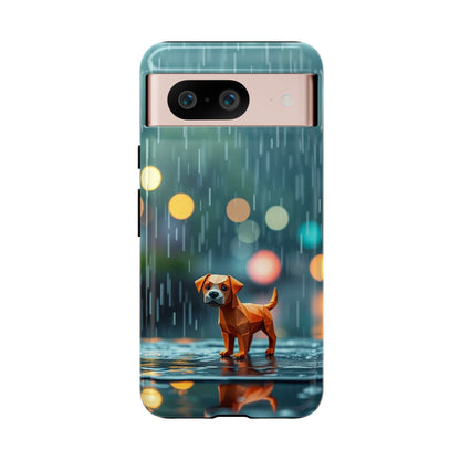 Google Pixel 8 / Glossy Phone Case - Origami ’Soggy Dog’ Design Phone Case