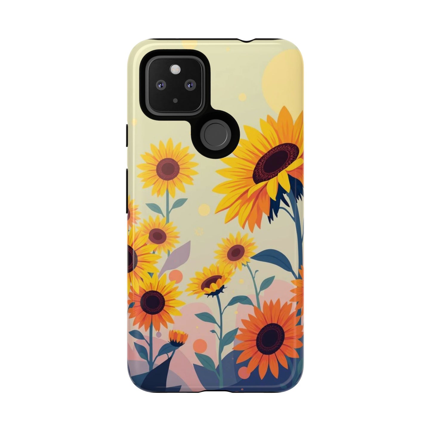 Modern Flat Sunflower Design Phone Case