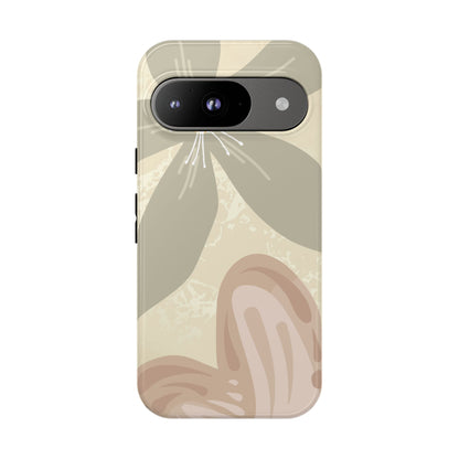 Google Pixel 9 / Glossy Phone Case - ’Hibiscus Heart Pattern’ Phone Case