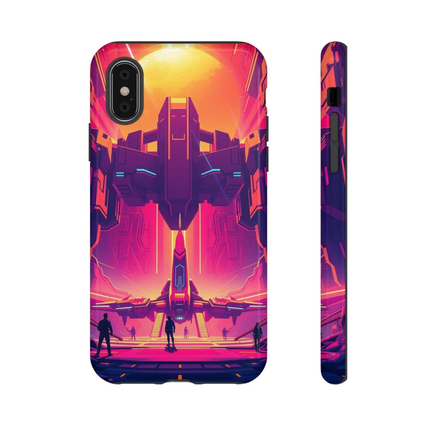 iPhone X / Glossy Phone Case - Alien Landing Pad Design Phone Case