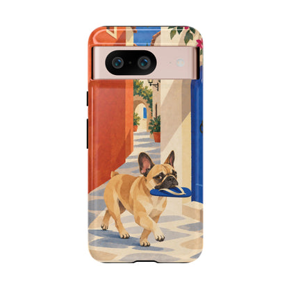 French Bulldog Quiet Lane Phone Case - Multicolor Phone Case - Google Pixel 8 / Glossy