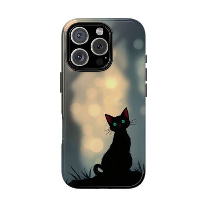 Gothic Cat Design Phone Case - Multicolor Phone Case - iPhone 16 Pro / Glossy
