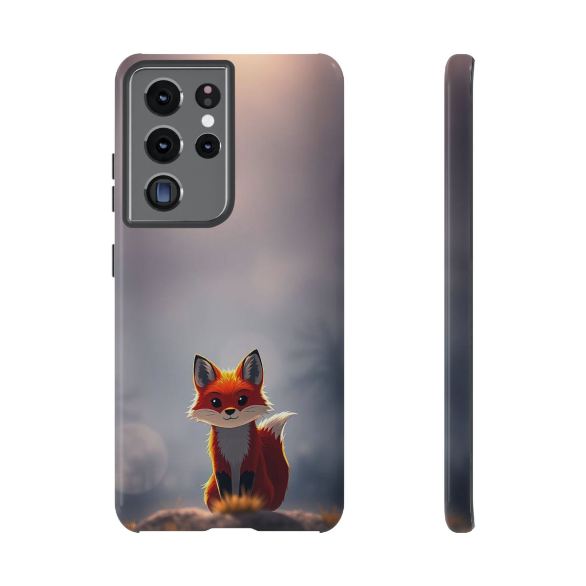 Cute Gothic Fox Design Phone Case - Multicolor Phone Case - Samsung Galaxy S21 Ultra / Glossy