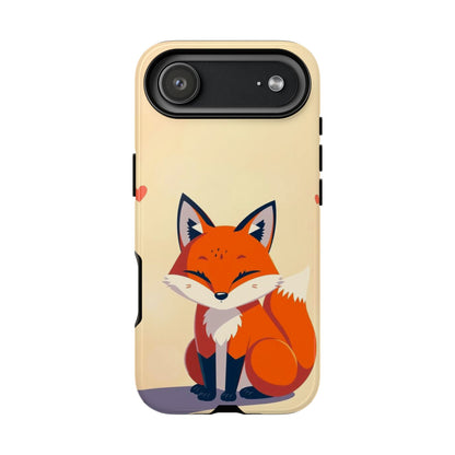iPhone 17 Air / Glossy Phone Case - Cute Fox Design Phone Case
