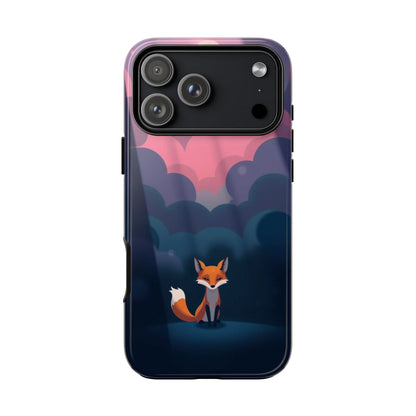 iPhone 17 Pro Max / Glossy Phone Case - Moody Pop Art Fox Design Phone Case