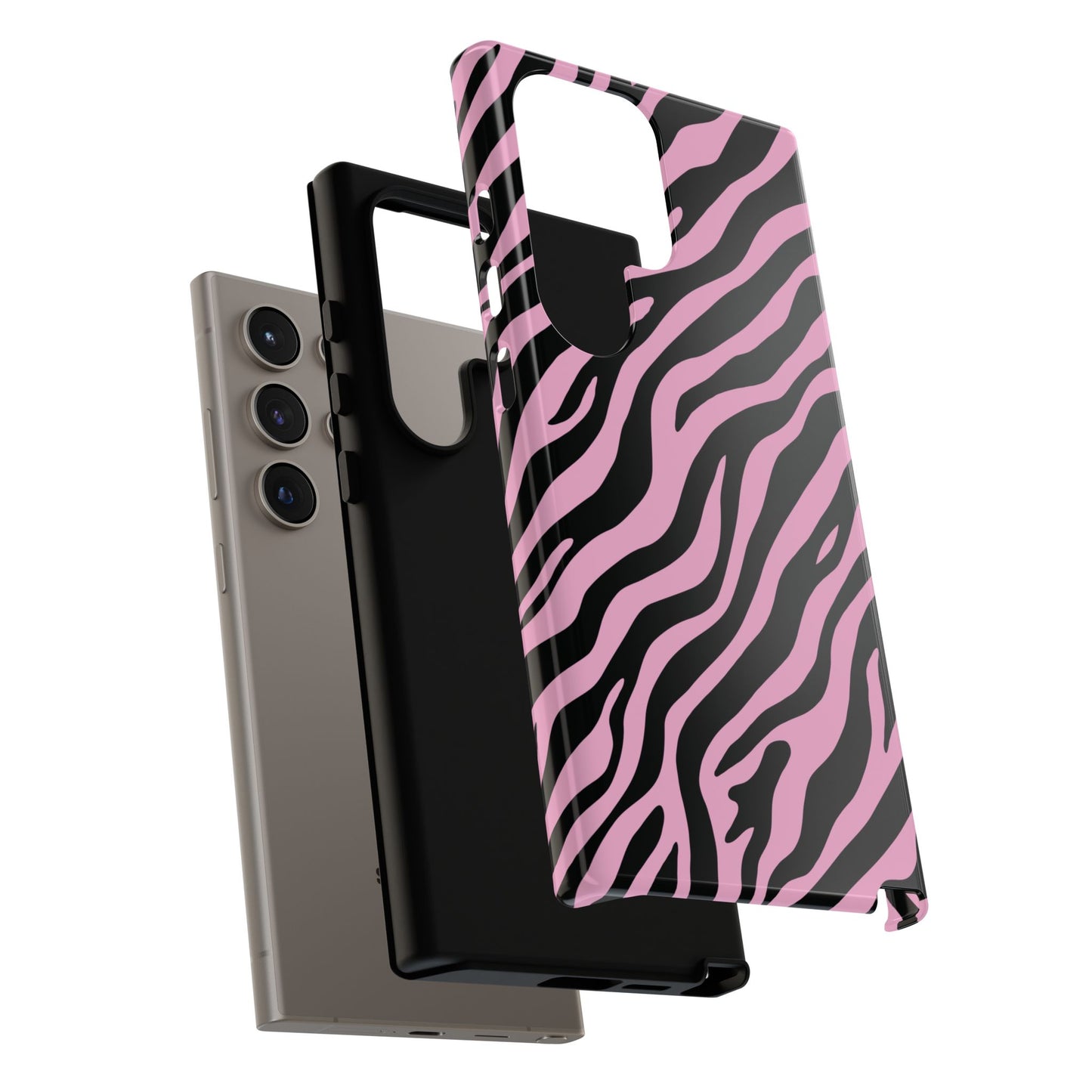 Stylish Blush Zebra Print Phone Case