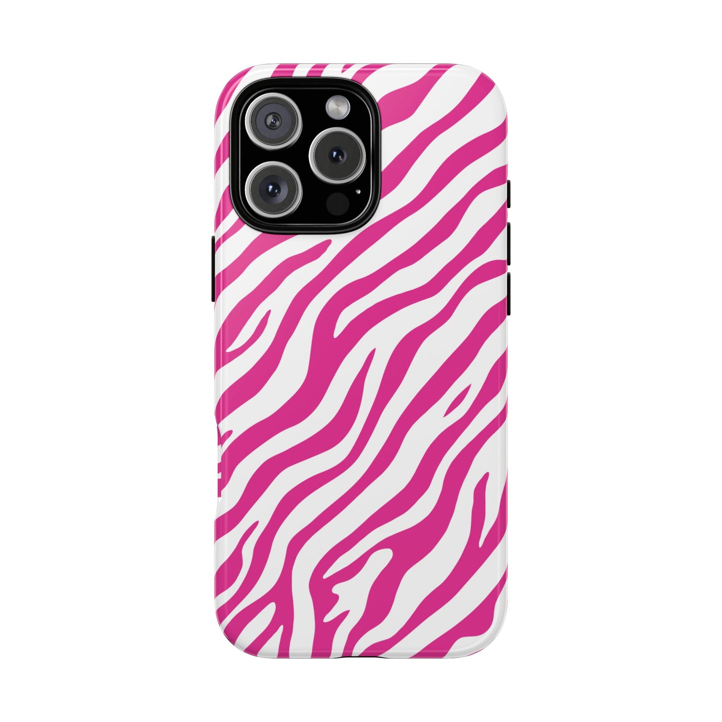 Stylish Hot Pink Zebra Print Phone Case