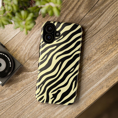 Stylish Neutral Zebra Print Phone Case