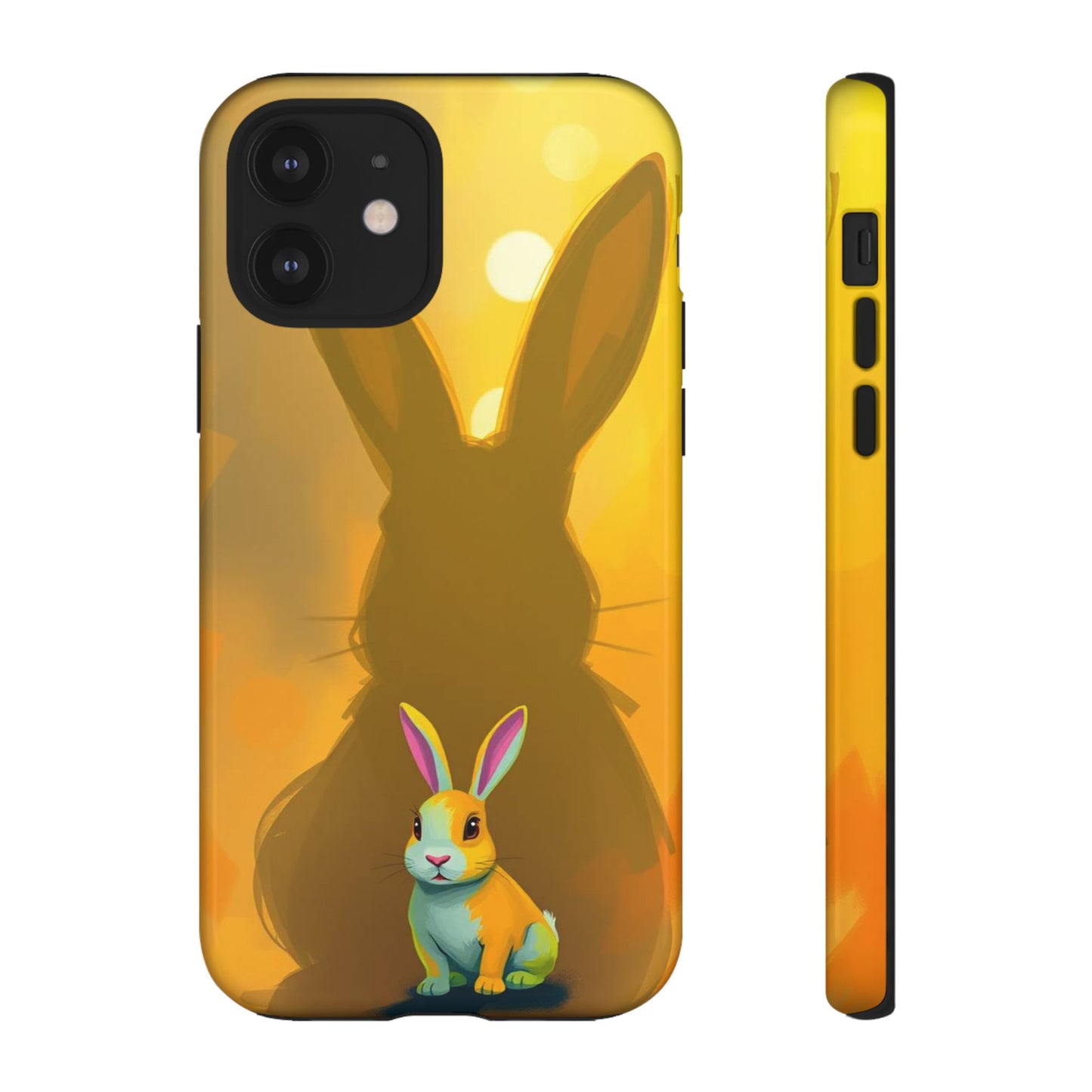 iPhone 12 / Glossy Phone Case - Shadow Rabbit Design Phone Case