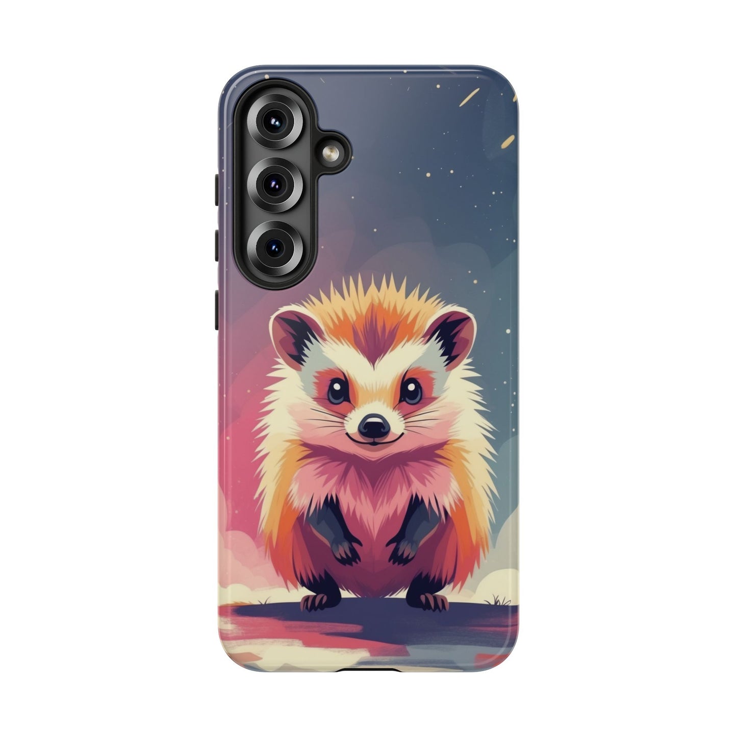 Samsung Galaxy S25 Plus / Glossy Phone Case - Stylised Hedgehog Design Phone Case