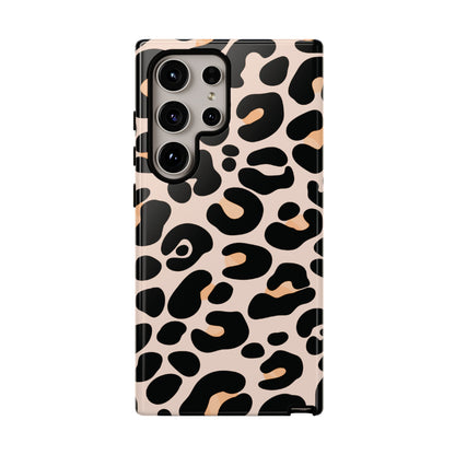 Elegant Peach Leopard Print Phone Case