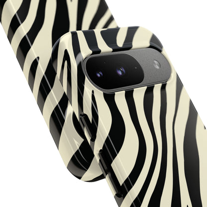 Modern Neutral Zebra Print Phone Case