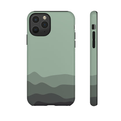 Green Abstract Waves Protective Phone Case - Green Phone Case - iPhone 11 Pro / Glossy